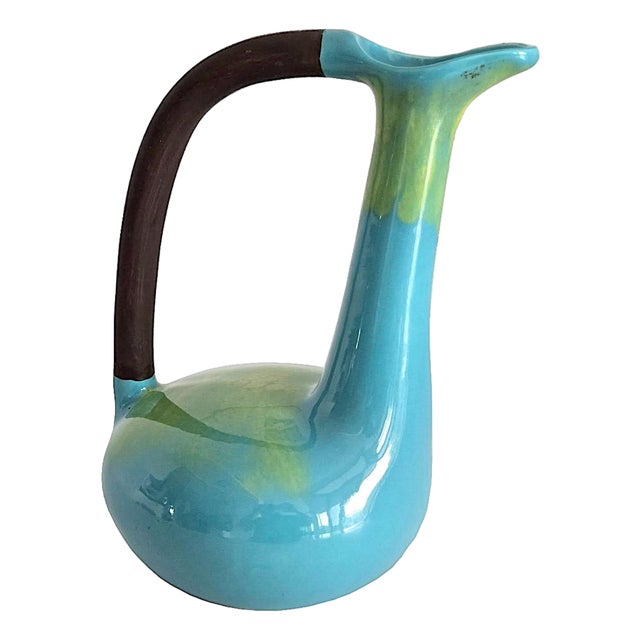 Mid 20th Century Jaru California Art Pottery Bird Vase by Edmund Ronaky For Sale