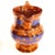 English Copper Lustre Ware Jug With Berry Frieze on Blue and Similar Tazza Sugar Bowl For Sale - Image 4 of 7