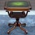 Early 20th Century Antique Regency Style Mahogany Scroll Foot Center Table With Tooled Green Leather Top For Sale - Image 5 of 13