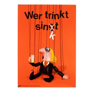 Original Anti-Drug Campaign Poster, 1975 For Sale