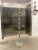 Mid-Century Modern Modernist Faux Bamboo Chrome & Brass Floor Lamp With Glass Tray Table in Mastercraft For Sale - Image 3 of 13