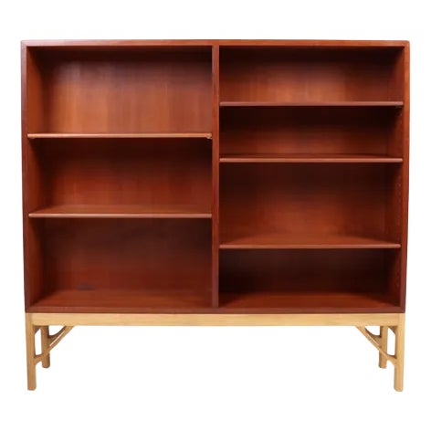 Danish Teak and Oak Bookcase by Børge Mogensen for Fdb, 1960s For Sale