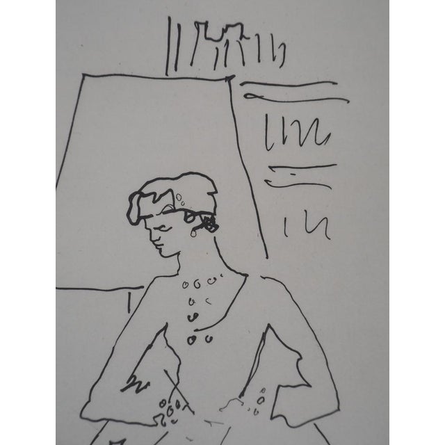 Jean COCTEAU (1889-1963) Count d'Orgel's ball: The letter, 1953 Original engraving (Leblanc workshop) Unsigned On Johannot...