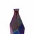 Blue Faceted Vase Bottle For Sale - Image 4 of 5