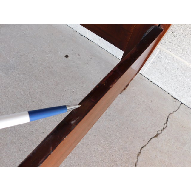 Antique Flame Mahogany Chippendale Style Bell Flower Finial Poster Beds - A Pair For Sale - Image 17 of 18