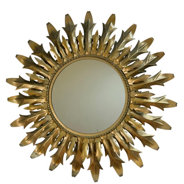 Italian Sun Mirror, 1950s For Sale - Image 9 of 9