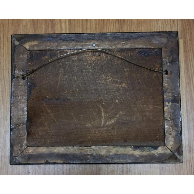 Wood 19th C Oil Painting of River With Aesthetic Period Frame For Sale - Image 7 of 8