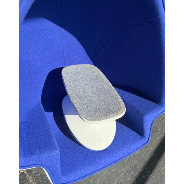 Mid Century Modern Alpha Egg Chair & Otto For Sale - Image 12 of 13