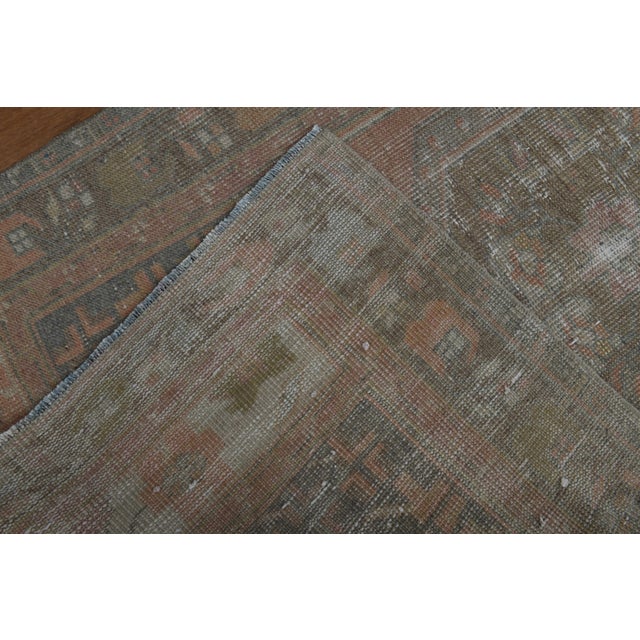 1970s Vintage Turkish Handmade Wool Cotton Peach Runner Rug For Sale - Image 11 of 11