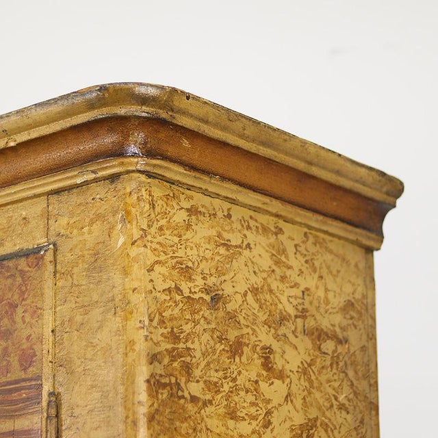 Brown Folk Art Bridal Wardrobe, 1850s For Sale - Image 8 of 14