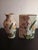 Beige Vintage Hand-Painted Japanese Toyo Porcelain Decorative Vases- Set of 2 For Sale - Image 8 of 9