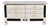 Six-Drawer Chest of Drawers in Off-White Lacquered Rattan, France, 1980s For Sale