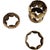 Late 20th Century Vintage Sculptural Brass Napkin Rings – Set of 12 For Sale - Image 5 of 5