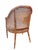 Boho Chic Vintage Faux Bamboo Accent Side Chair With Rattan Cane Back For Sale - Image 3 of 7