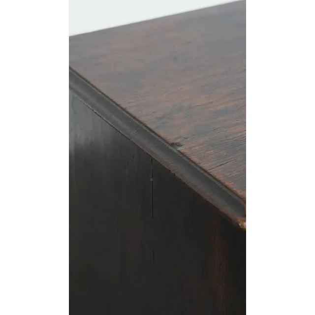 Antique Oak English Chest of Drawers, 1700s For Sale - Image 13 of 14