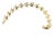 23553 - Ound Starfish 14k Yellow Gold Cut Design Link Bracelet For Sale