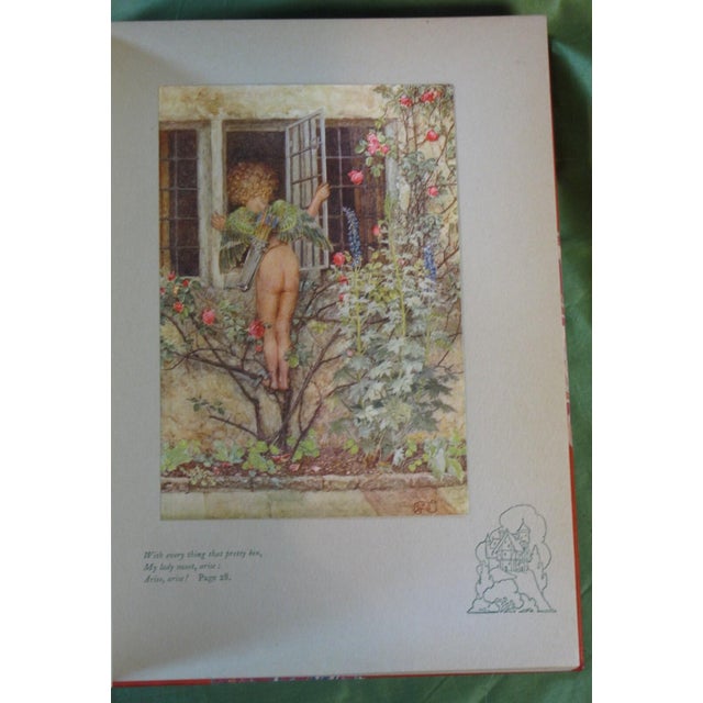 Early 20th Century Art Book Eleanor Fortescue Brickdale, 24 Full Color Tipped in Illustrations Fine Re-Binding "Old English Songs & Ballads" For Sale - Image 12 of 18