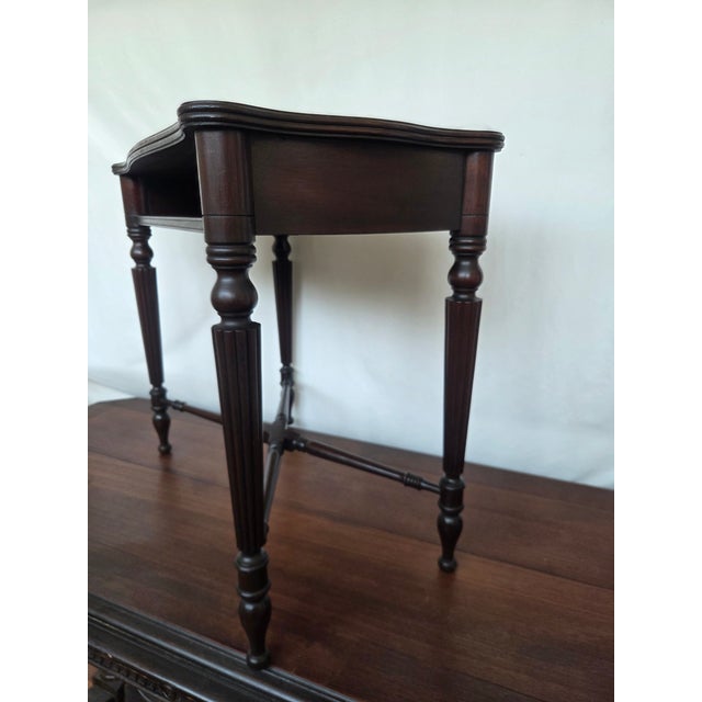 Late 20th Century Late 20th Century Federal Revival Lexington Mahogany Console Table For Sale - Image 5 of 13