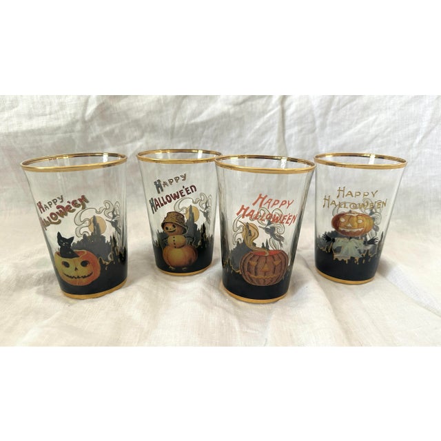 Set of 4 Pottery Barn Halloween Tumblers For Sale In Palm Springs - Image 6 of 6