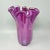 Mid-Century Modern Magenta-Pink Fazzoletto Murano Glass Vase by Michielotto, 1970s For Sale - Image 3 of 9
