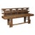 Antique Chinese Rustic Wood Bench with Carved Openwork Back For Sale In New York - Image 6 of 14