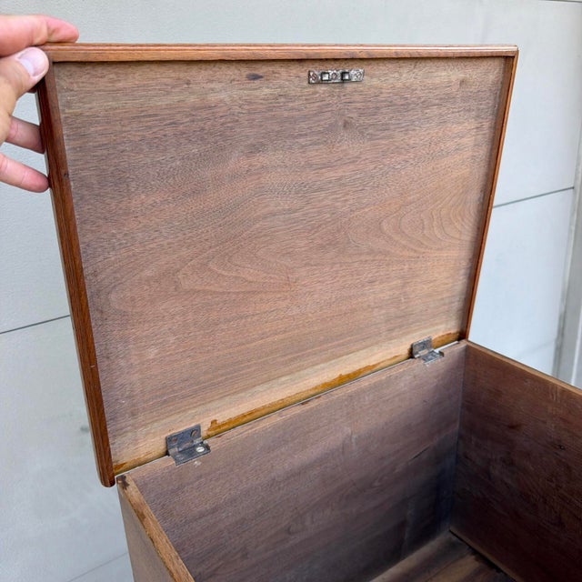 Brown Antique Walnut Dovetailed Document or Storage Box, Pennsylvania, Circa 1850s For Sale - Image 8 of 18