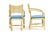Late 20th Century Attributed John Hutton, Pair of Rattan Armchairs For Sale - Image 6 of 7