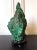 Early 20th Century Natural Malachite Scholar Stone on Display Stand For Sale In Atlanta - Image 6 of 12