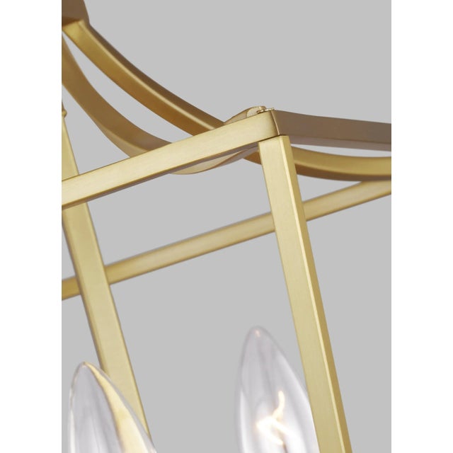 Chapman & Myers by Visual Comfort Studio Southold Mini Lantern, Burnished Brass For Sale - Image 4 of 5