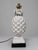 Vintage Italian Mid Century White Glazed Pineapple Form Ceramic Table Lamp For Sale - Image 4 of 10