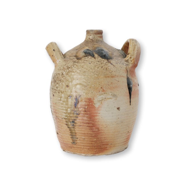Late 19th Century Antique French Glazed Terracotta Jug For Sale - Image 5 of 7