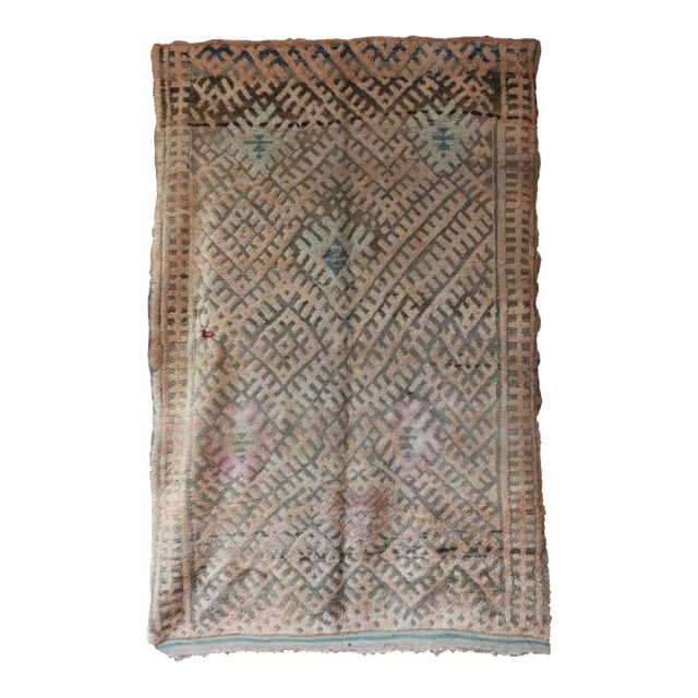 Mid-Century Modern 6x10 Moroccan Rug For Sale