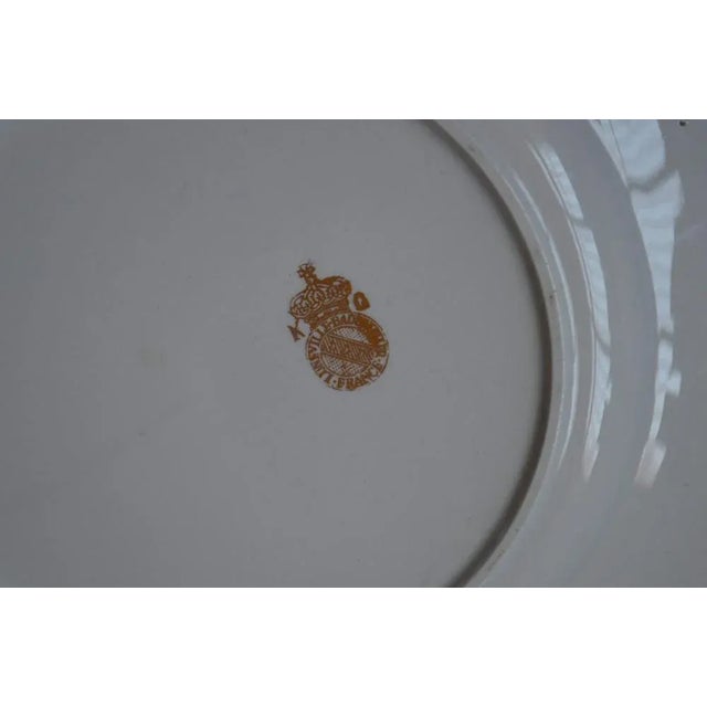 Bohemian Plates from Keller and Guerin Lunéville Badonviller, Set of 8 For Sale - Image 6 of 7