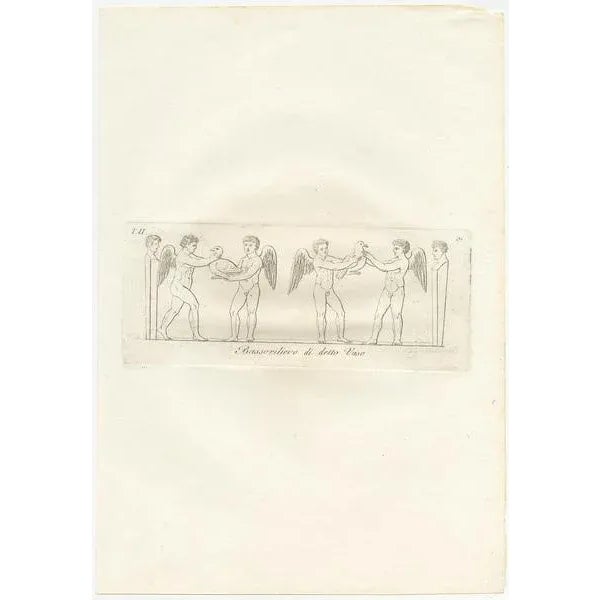 Paper Carlo Antonini, Vases and Tazzas, 1821, Paper, Set of 6 For Sale - Image 7 of 8