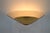 "Mezzo Alo" Wall Lamp Murano White Glass Diffuser and Gold Plated Metal Mounting. Designed By Mauro Marzollo for ITRE....