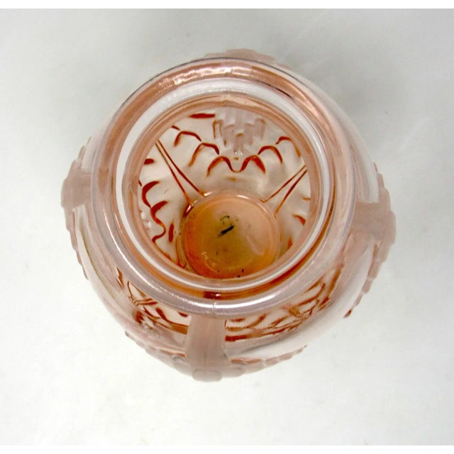 Blush Pierre d'Avesn Calla Lily Blush Glass Vase - 1920s For Sale - Image 8 of 8