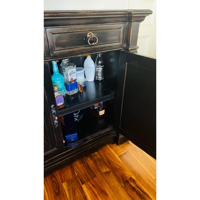 Ambella Home Collection - Castillitan Line- Ornate 2-Door Sidebar or Buffet For Sale - Image 4 of 6