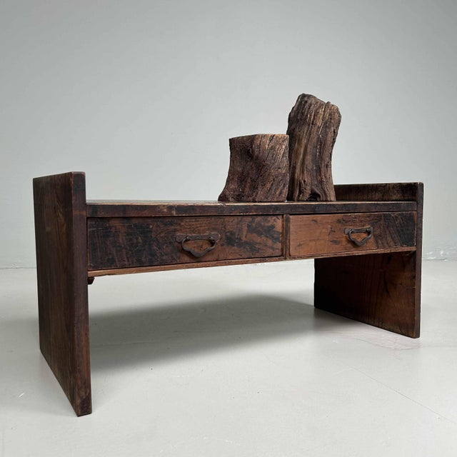 Japanese Minimalist Shosai-Ki Writing Desk, 1890s For Sale - Image 11 of 18