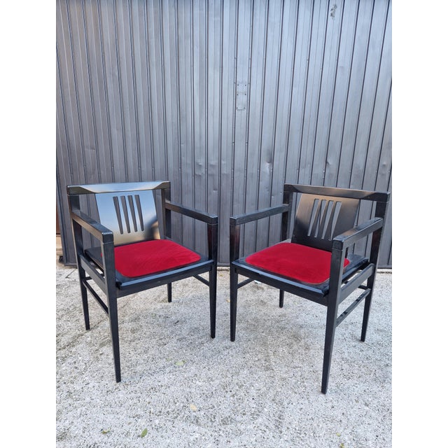 Vintage Armchairs in Wood, 1970s, Set of 2 For Sale - Image 12 of 12