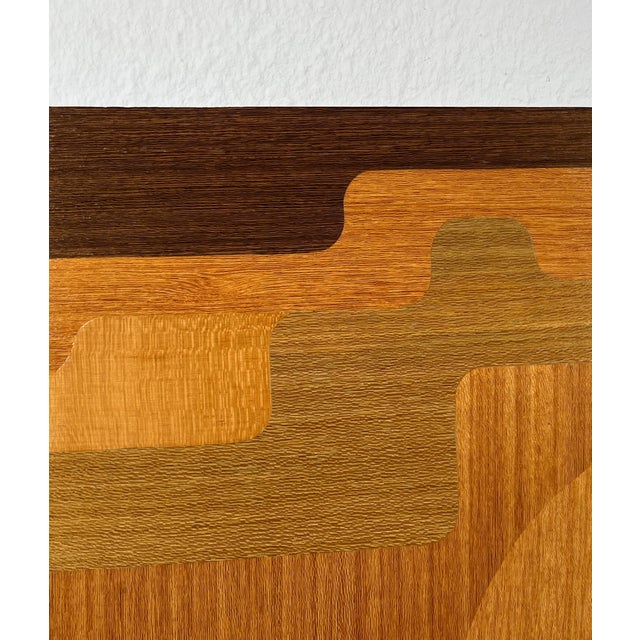 Mid-Century Wood Veneer Intarsia Wall Picture, 1960s For Sale - Image 9 of 18