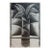 Black and White Original Graphite Drawing 15x22 Titled "Night Palm" MCM For Sale