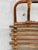 1960s Large Wall-Mounted Coat Rack in Wicker, 1960s For Sale - Image 5 of 8