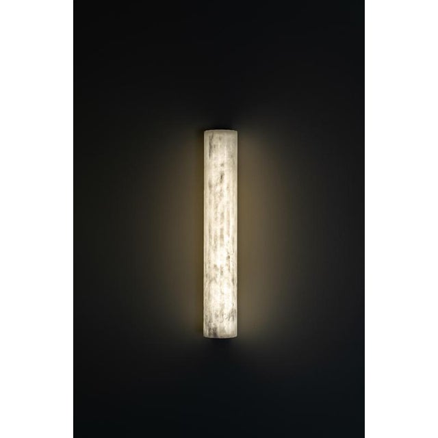 Contemporary Roller WS Small Wall Lamp by United Alabaster For Sale - Image 3 of 16