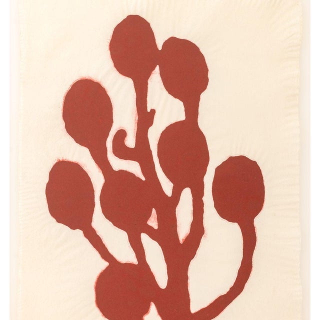 Donald Baechler (American, 1956-2022), "Untitled (from Flower Quad A)", Stenciled Pigmented Handmade Linen Paper, 2011,...