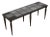 Neoclassical Ebony & Smoked Mirror Top Console Table For Sale