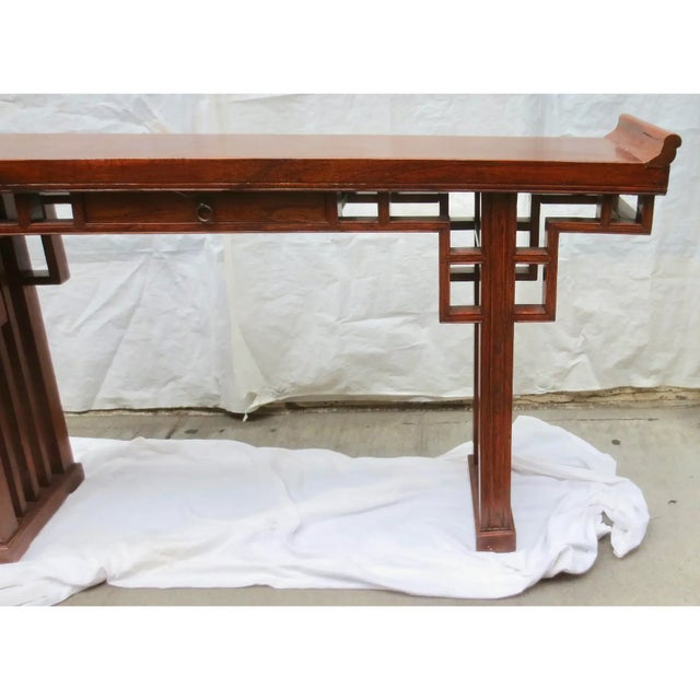 Chinese Elm Wood Altar Table Circa 1900 For Sale In New York - Image 6 of 11