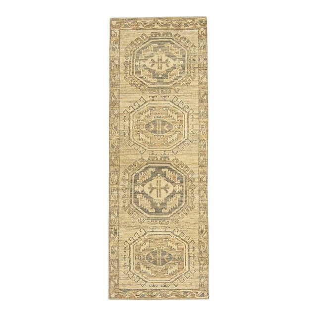 Turkish Oushak Rug 2'8" x 7'6" For Sale
