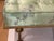 Metal 1940s Gorgeous Antique Louis XVI Style Ottoman Silk Tufted Scrolled Feet For Sale - Image 7 of 12