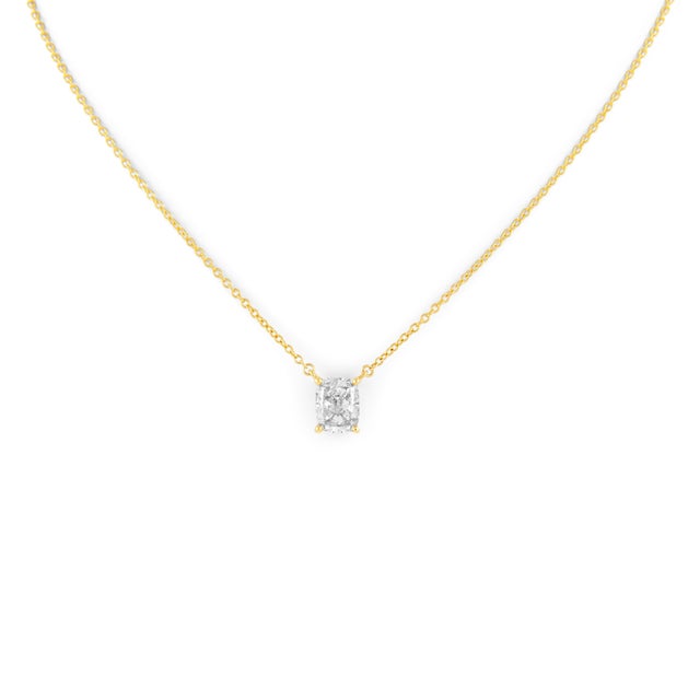 Alexander Beverly Hills Egl 1.52ct Diamond Solitaire Necklace Yellow Gold For Sale - Image 4 of 4