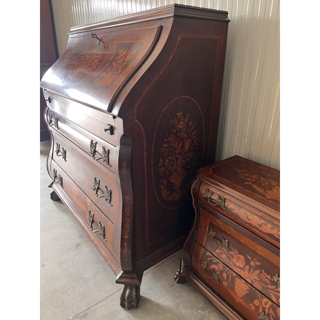 Dutch Inlaid Triptych, 1900s, Set of 3 For Sale - Image 4 of 10